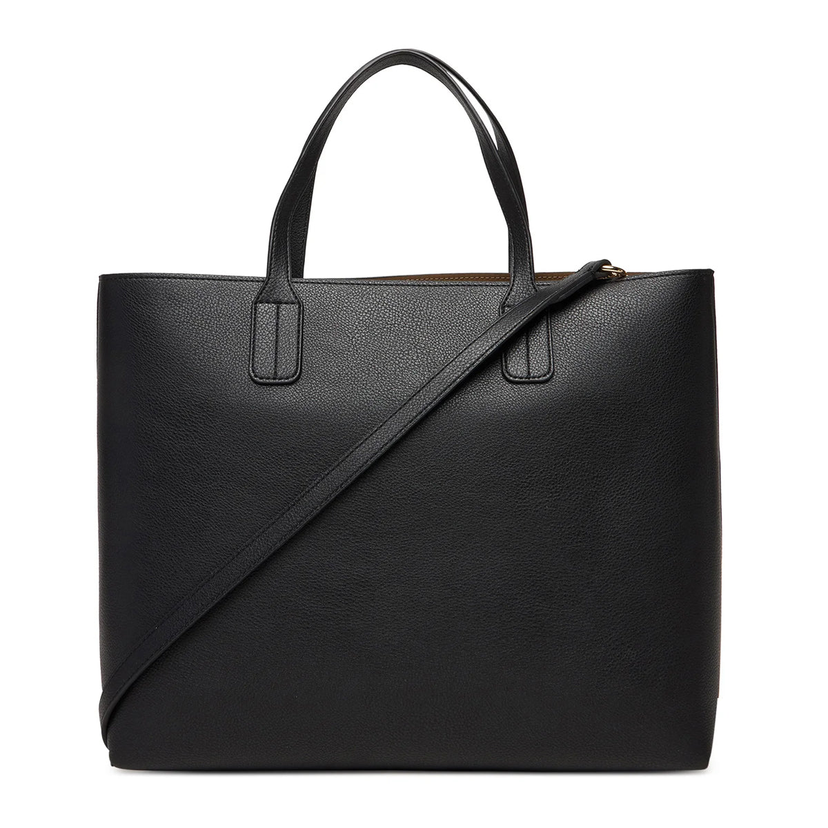 Tommy Hilfiger TH Icon Satchel – Borsa Shopper Donna Nera con Tracolla