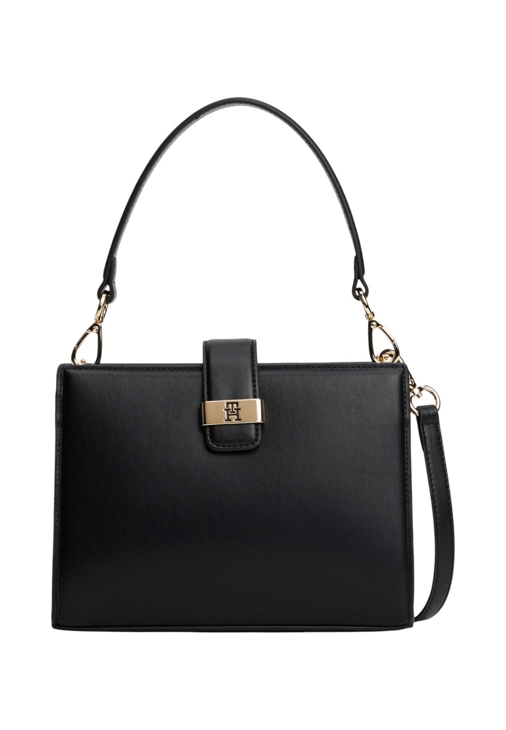Tommy Hilfiger TH Heritage Mini Satchel – Borsa Donna Nera con Tracolla