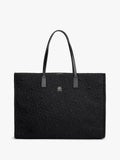 Tommy Hilfiger TH City Tote Grande – Borsa Donna Nera in Nylon con Monogramma