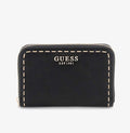 GUESS Nastra | Portafoglio Nero con Logo Dorato
