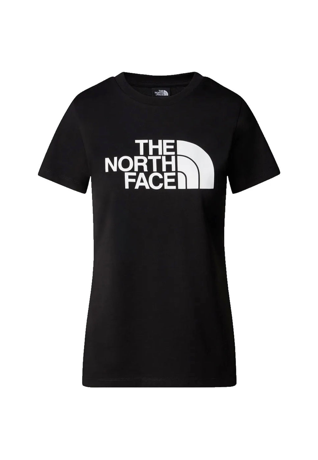 The North Face T-Shirt Donna Nera con Logo Bianco