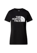 The North Face T-Shirt Donna Nera con Logo Bianco