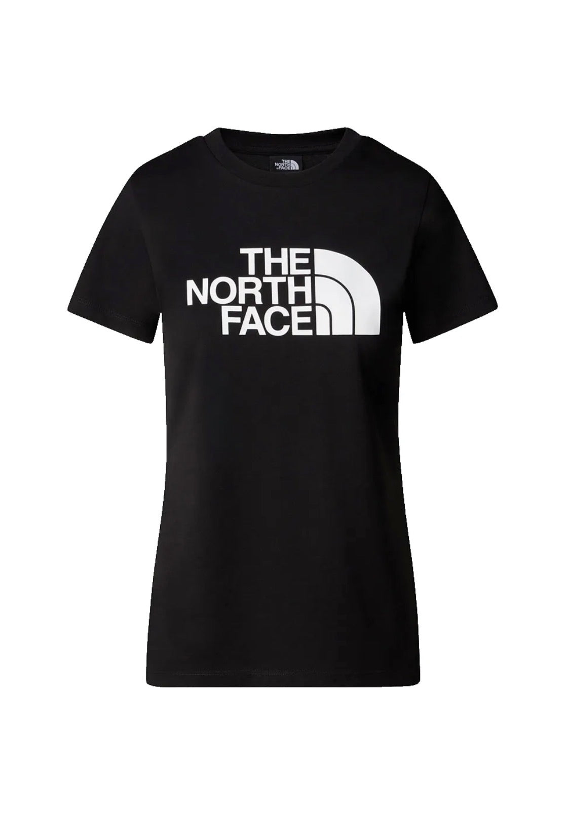 The North Face T-Shirt Donna Nera con Logo Bianco