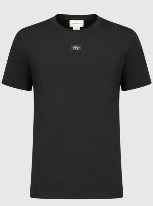 Calvin Klein Jeans T-Shirt Donna Nera con Logo CK