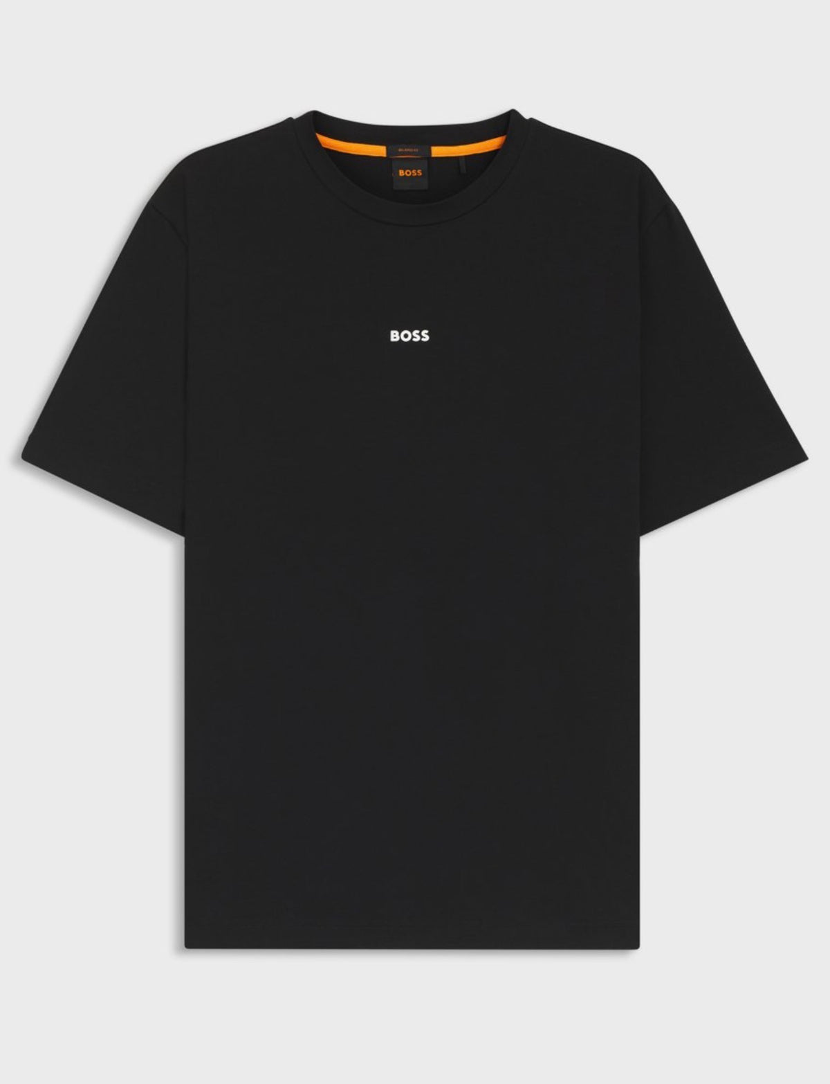 BOSS T-Shirt Uomo Nera con Logo Minimal