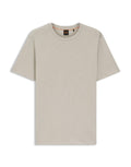 BOSS T-Shirt Uomo Beige con Logo Tono su Tono