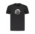 Trussardi T-Shirt Uomo Nera con Maxi Logo Levriero