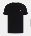 Guess T-Shirt Uomo Nera con Logo Triangolo
