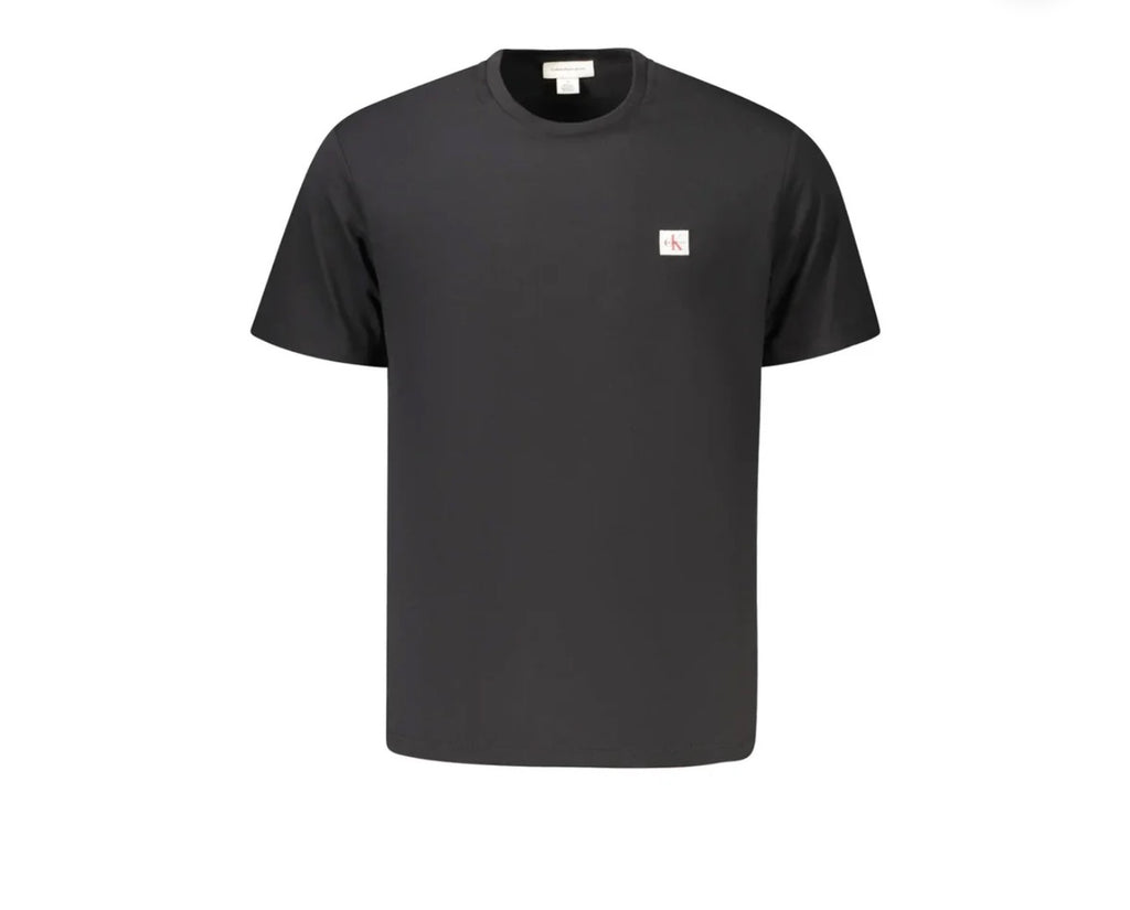 Calvin Klein Jeans T-Shirt Uomo Nera con Logo CK Patch