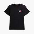 Tommy Jeans T-Shirt Uomo Nera con Logo Flag