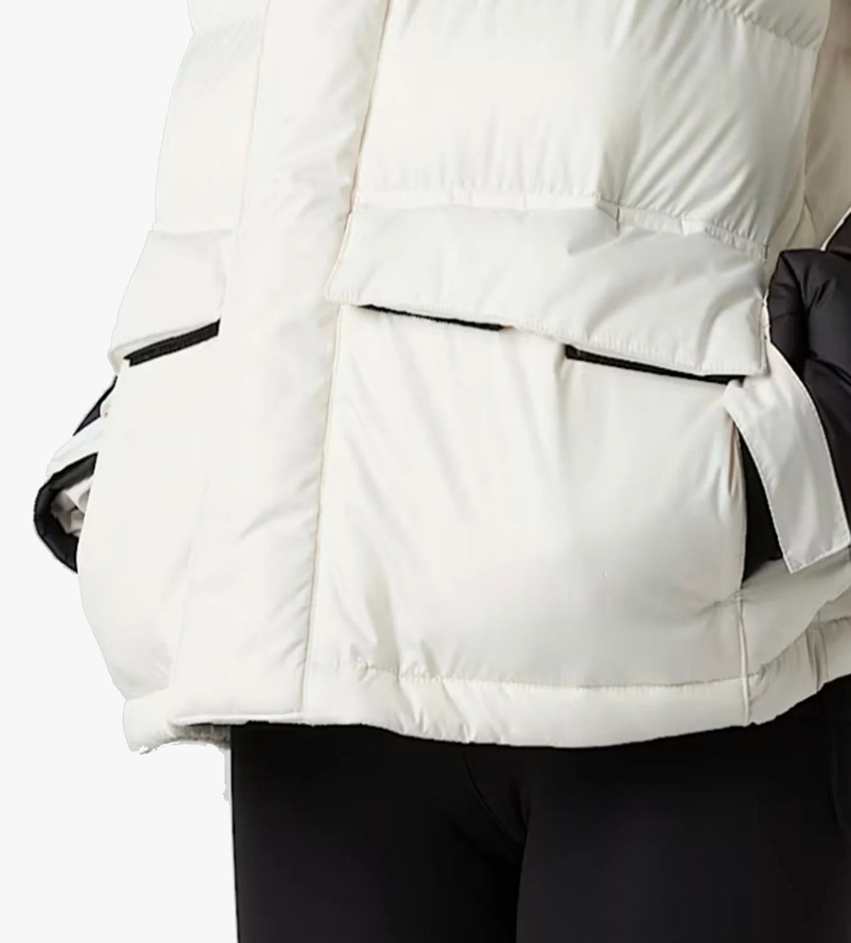 The North Face Piumino Donna Bianco e Nero con Cappuccio