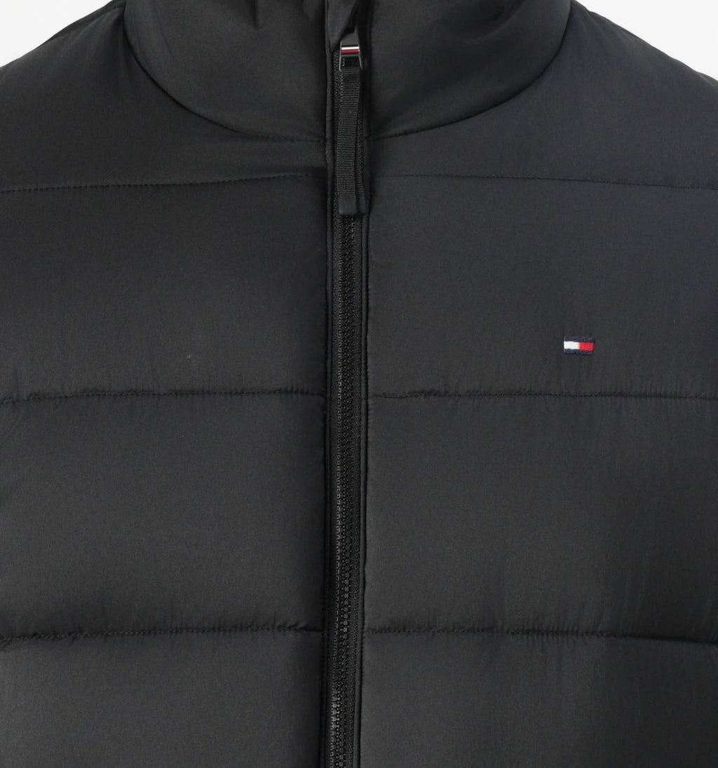 Tommy Hilfiger Piumino Uomo Nero Trapuntato con Logo