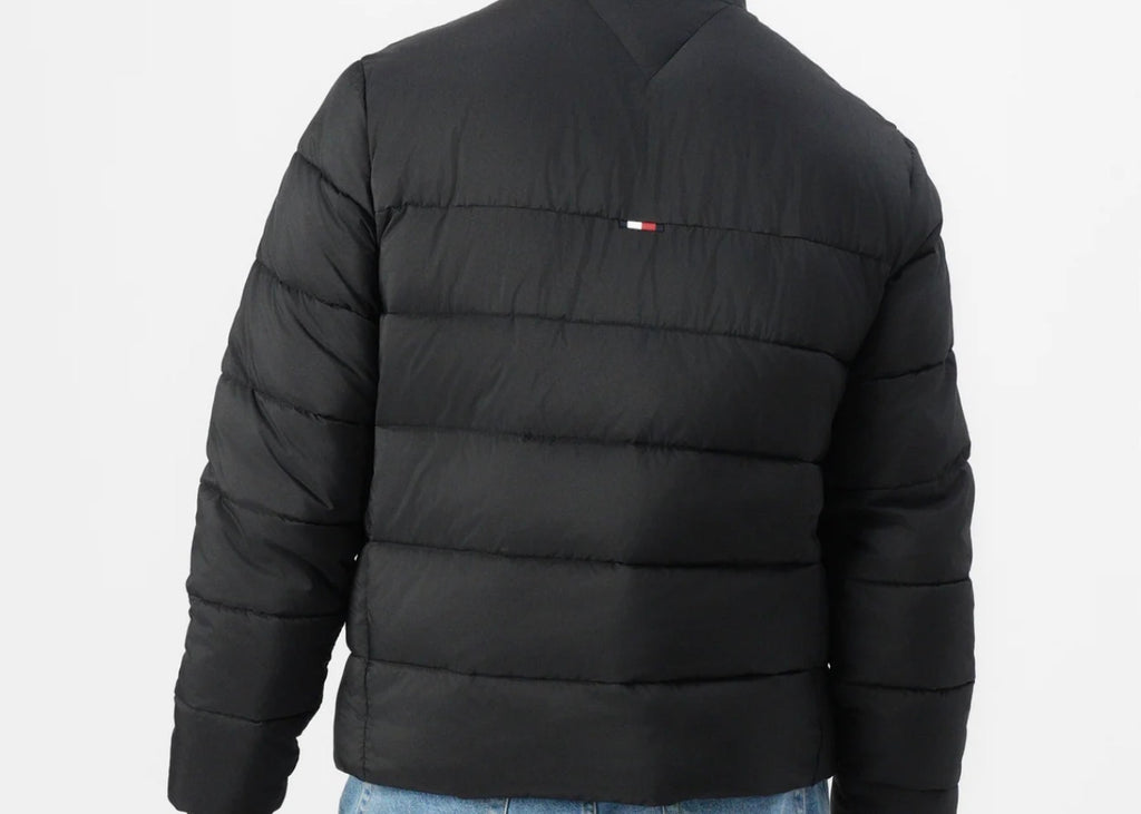Tommy Hilfiger Piumino Uomo Nero Trapuntato con Logo