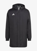 Adidas Giaccone Uomo Nero con Cappuccio e Tasche con Zip