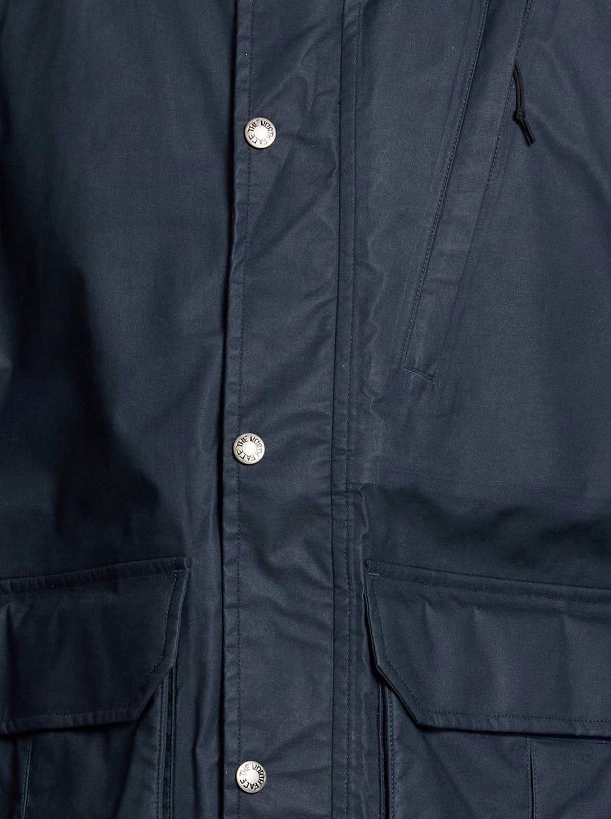 The North Face Giubbotto Uomo in Tessuto Tecnico con Cappuccio Blu Navy