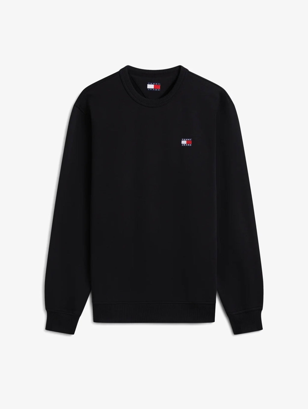 Tommy Jeans Felpa Uomo Nera Girocollo con Logo