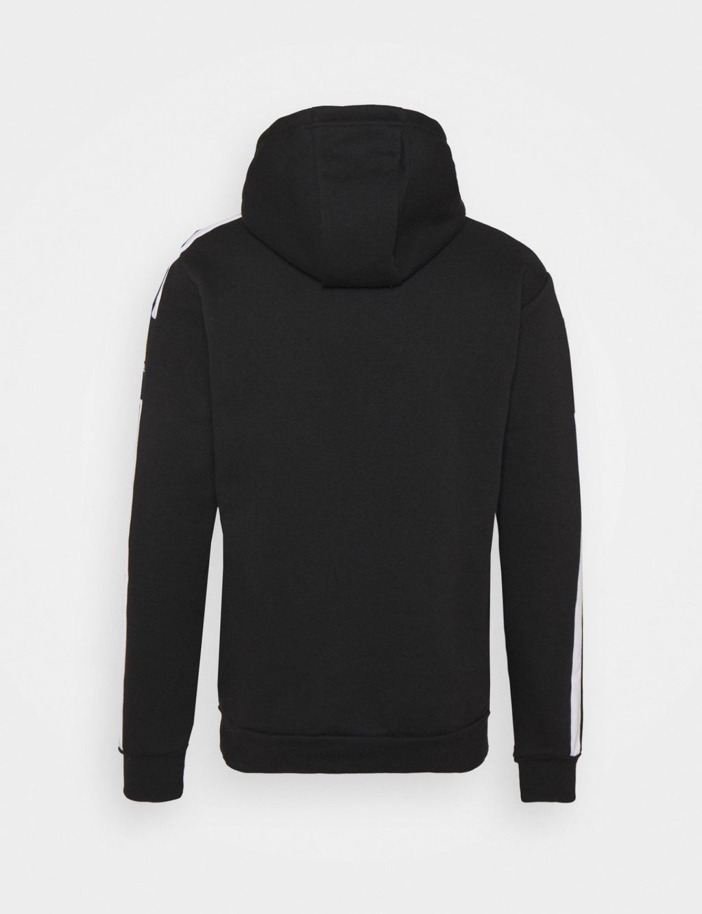 Adidas Felpa Uomo con Cappuccio Nera 3 Strisce Bianche