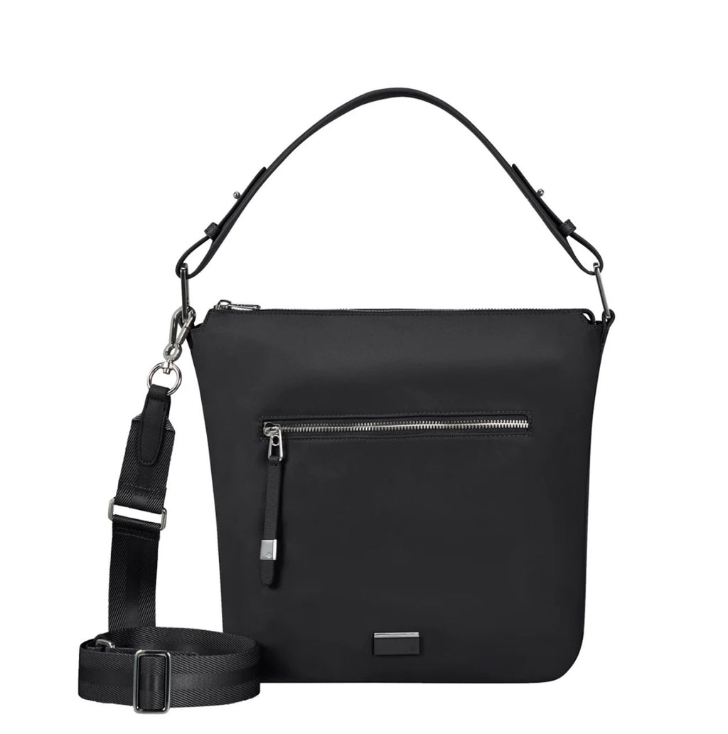 Samsonite Borsa Donna Nera a Spalla con Tracolla Removibile