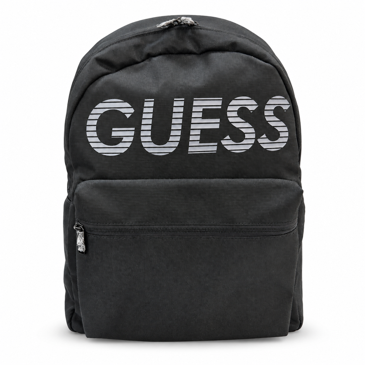 Zaino Guess Uomo Nero con Maxi Logo a Righe