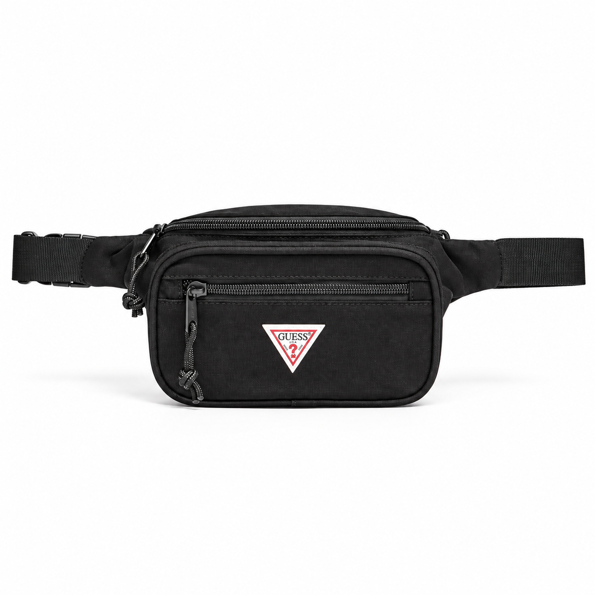 Marsupio Guess Uomo Nero con Logo Triangolo
