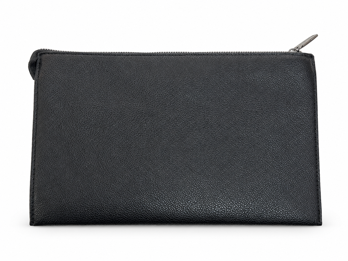 Pierre Cardin pochette uomo nera WX39 13, retro