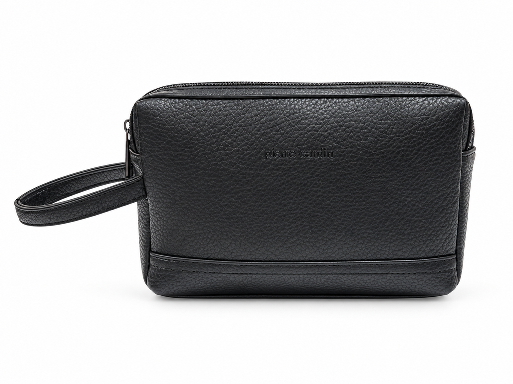 Pierre Cardin borsello uomo nero WX64 914, fronte