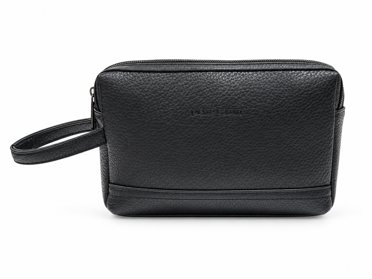Pierre Cardin borsello uomo nero WX64 914, fronte