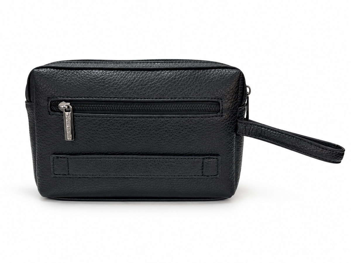 Pierre Cardin borsello uomo nero WX64 914, retro