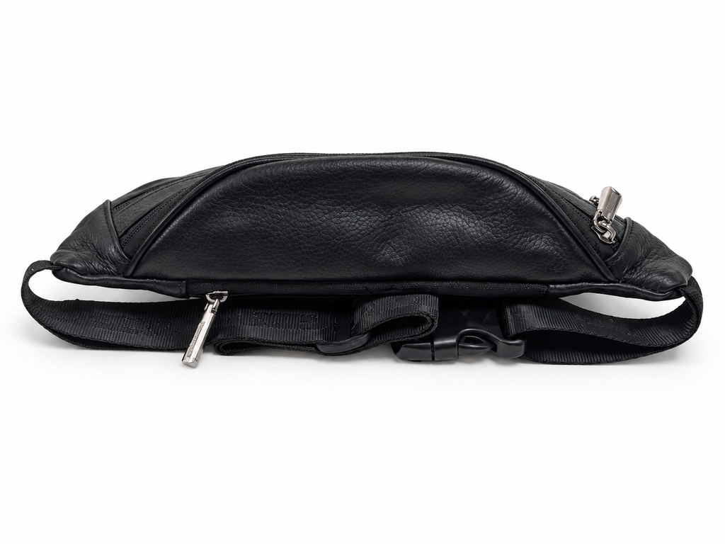 Roncato marsupio uomo nero in vera pelle 46.68.420.NE, retro