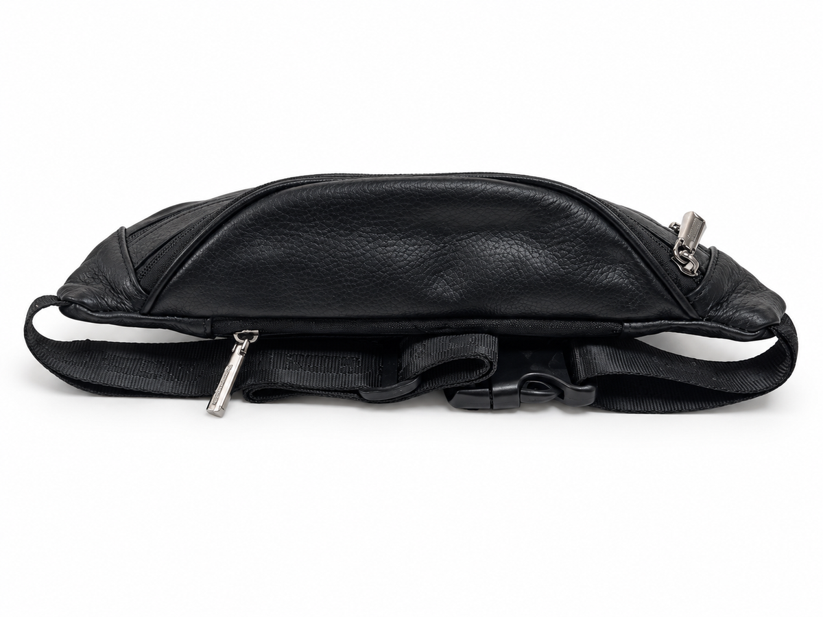 Roncato marsupio uomo nero in vera pelle 46.68.420.NE, retro