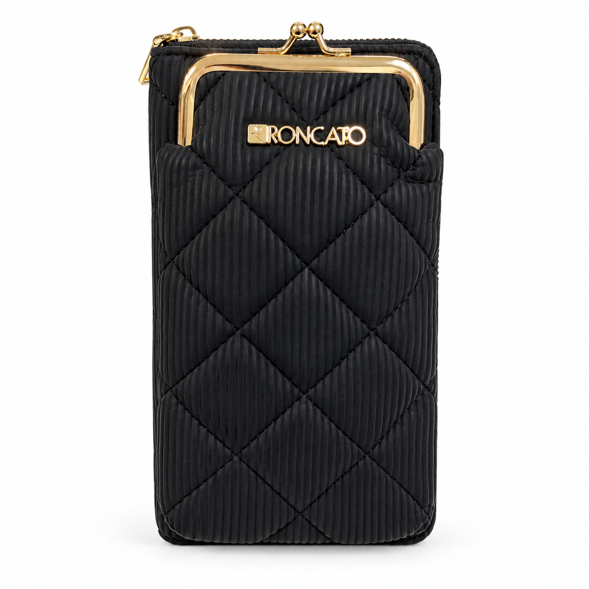 Roncato R5218.573 nero con dettagli oro, fronte su bianco