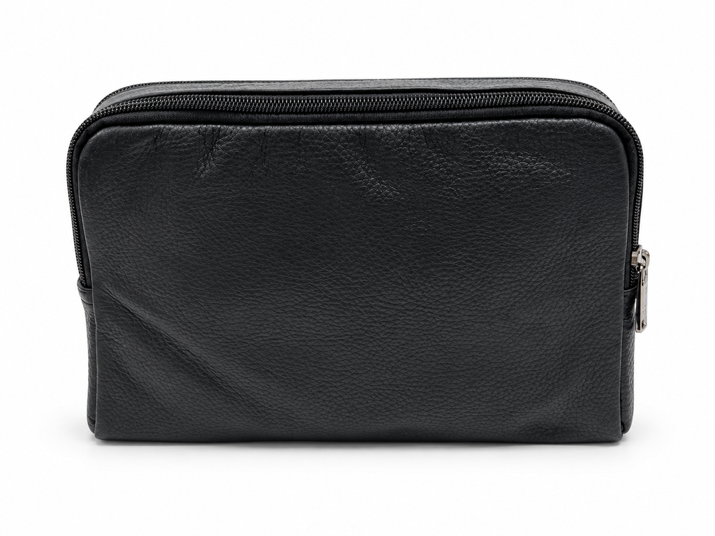 Roncato trousse uomo in vera pelle nera 46.68.101.NE, retro