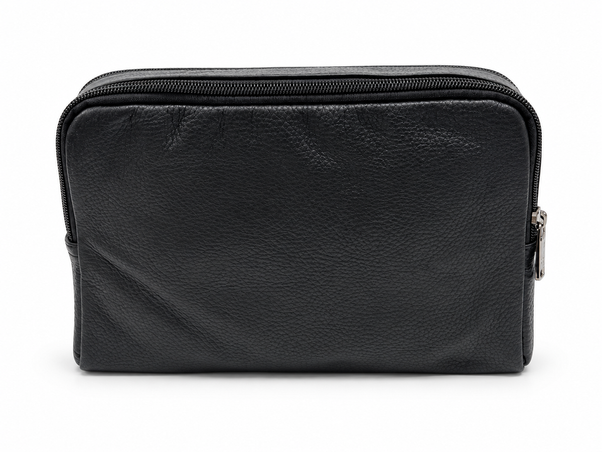 Roncato trousse uomo in vera pelle nera 46.68.101.NE, retro