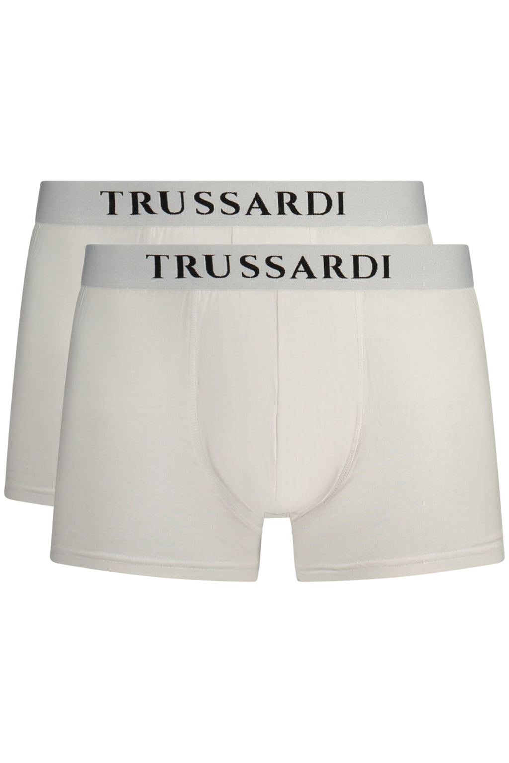 Trussardi TRU2UTR01 bipack di 2 boxer bianchi, vista frontale