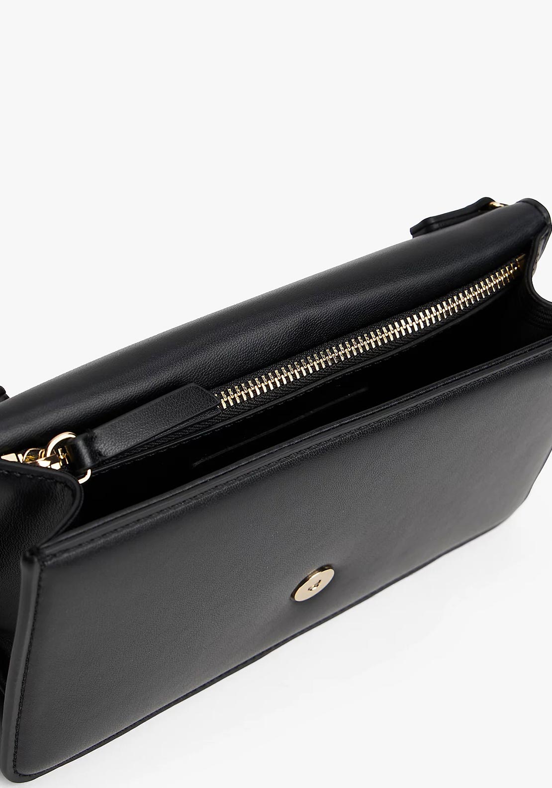 Tommy Hilfiger TH Heritage Clutch – Pochette Donna Nera con Catena